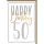50. Geburtstag Glückwunschkarte mit Umschlag Happy Birthday