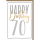 70. Geburtstag Glückwunschkarte mit Umschlag Happy Birthday
