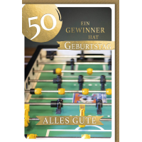 50. Geburtstag Glückwunschkarte mit Umschlag Ein...