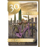 30. Geburtstag Glückwunschkarte mit Umschlag Rosa...