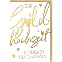 A Goldhochzeit Glückwunschkarte mit Umschlag Zur...
