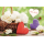 Allgemeine Wünsche 3D Pop-Up Grußkarte mit Umschlag Herzen Blumen Alles Liebe Stoffherzen