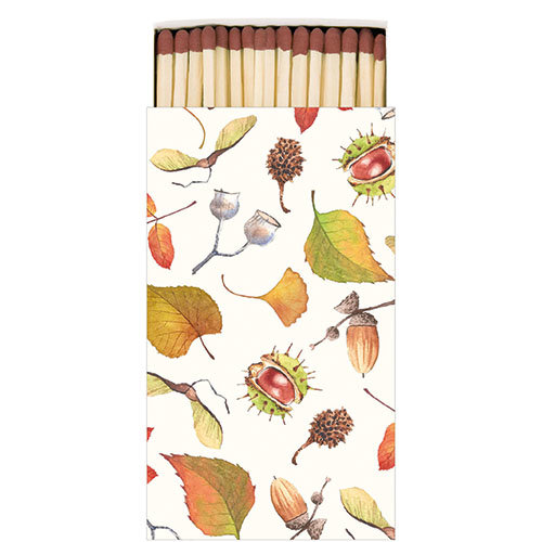 Herbst - Streichhölzern – Matches – Format: 6,5 x 11 cm – 45 Steichhölzer pro Packung - Autumn Details – Herbstdetails