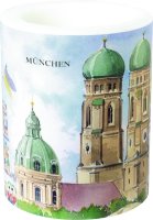 München Kerze - groß - Candle big - Windlicht - Motiv: Munich