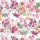 Geschenkpapier - Kraftpapier - Röllchen - 70x150 cm - Blooming - bunte Blumen