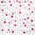 Geschenkpapier mit Metallicdruck Röllchen Herzen & Ranken Valentinstag Hochzeit