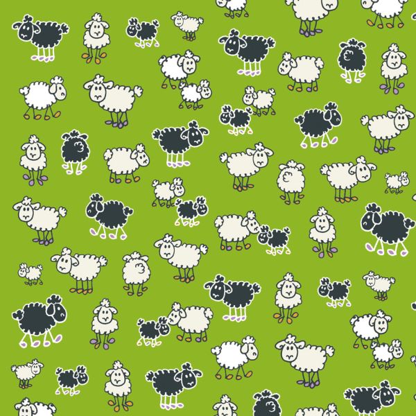 Geschenkpapier Röllchen 70x150 cm Schäfchen Sheepworld