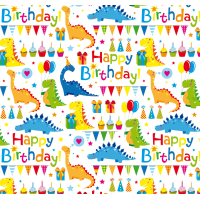 Geschenkpapier Röllchen 70x150 cm Happy Birthday...