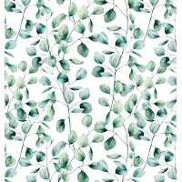 Geschenkpapier Röllchen 70x150 cm Eukalyptus floral...