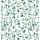 Geschenkpapier Röllchen 70x150 cm Eukalyptus floral weiß-grün