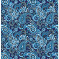 Geschenkpapier Röllchen 70x150 cm Paisley blue...