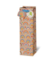 Tasche - Flaschen Format - 36x10,5x10 cm - Regenbogen