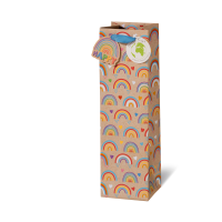 Tasche - Flaschen Format - 36x10,5x10 cm - Regenbogen