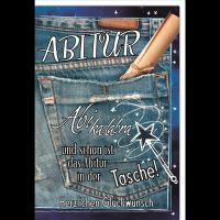 Abitur Glückwunschkarte mit Umschlag Jeans, Hosentasche