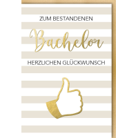 Bachelor Glückwunschkarte mit Umschlag Zum...