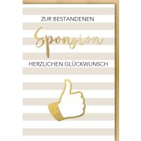 Sponsion Glückwunschkarte mit Umschlag Zur...