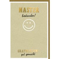 Master Glückwunschkarte mit Umschlag Smiley...