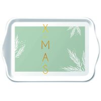 Weihnachten Tray Melamine 13X21cm X-Mas Green