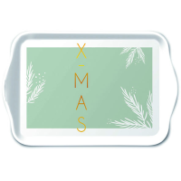 Weihnachten Tray Melamine 13X21cm X-Mas Green