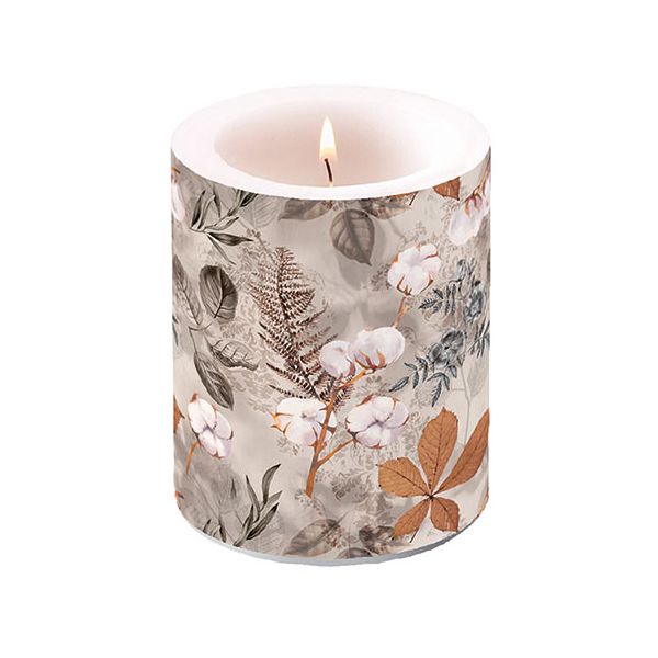 Kerze gross Candle Big Format: Ø 12 cm x 10 cm 1 Kerze pro Packung Cotton Baumwolle