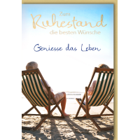 Ruhestand Glückwunschkarte mit Umschlag Zwei...