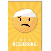 Genesung Glückwunschkarte mit Umschlag Emoji mit...