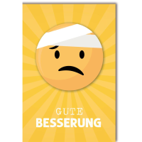 Genesung Glückwunschkarte mit Umschlag Emoji mit...