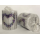 A 19209915 Kerze Höhe: 8 cm Durchmesser: 7,5 cm Dekokerze Candle Small Purple Heart Lila Herz