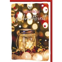 Weihnachtskarte mit Umschlag Eine schöne besinnliche...