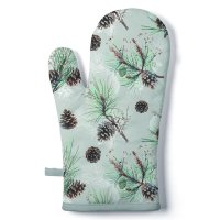 Oven Mitt Pine Cone All Over