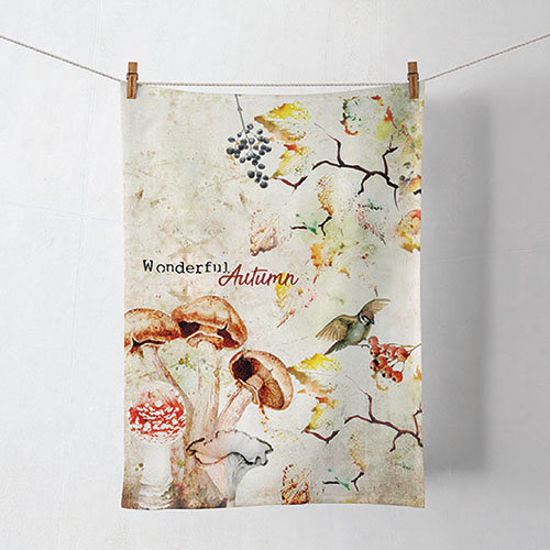 Herbst – Geschirrtuch – Kitchen towel – Format: 50 cm x 70 cm – 1 Geschirrtuch pro Packung - Wonderful Autumn – wundervoller Herbst