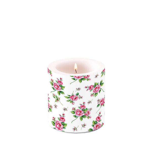 Kerze klein Candle small Format: Ø 7,5 cm x 9 cm 1 Kerze pro Packung Evelyn White