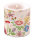 Kerze klein – Candle small – Format: Ø 7,5 cm x 9 cm – Brenndauer: 35 Std. - 1 Kerze pro Packung - Embroidery Flowers Rose