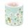 Kerze klein Candle small Format: Ø 7,5 cm x 9 cm 1 Kerze pro Packung Daisy Green Gänseblümchen grün