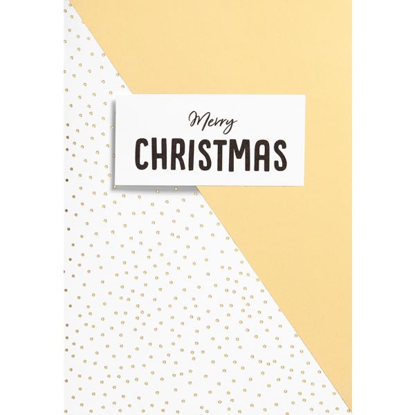 A Serie Black & Gold Glückwunschkarte Weihnachten mit Briefumschlag "Merry Christmas"