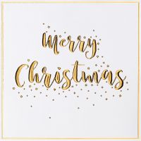 Weihnachten Black & Gold Quadratische...