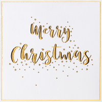 Weihnachten Black & Gold Quadratische...