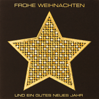 Weihnachten Black & Gold Quadratische...