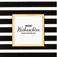 Weihnachten Black & Gold Quadratische...