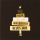 Weihnachten Black & Gold Quadratische Glückwunschkarte mit Umschlag Schilder Frohe Weihnachten