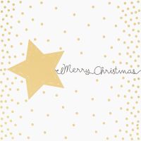 Weihnachten Black & Gold Quadratische...