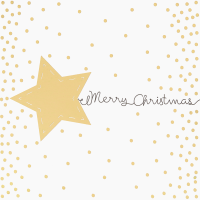 Weihnachten Black & Gold Quadratische...