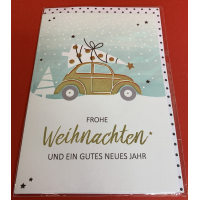 Weihnachten Glückwunschkarte mit Umschlag Pastel...