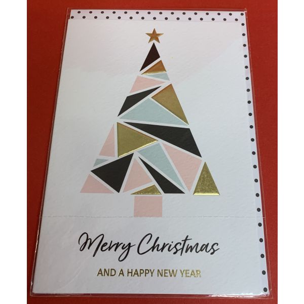 Weihnachten Pastell Collection Glückwunschkarte mit Briefumschlag quer "Merry Christmas"