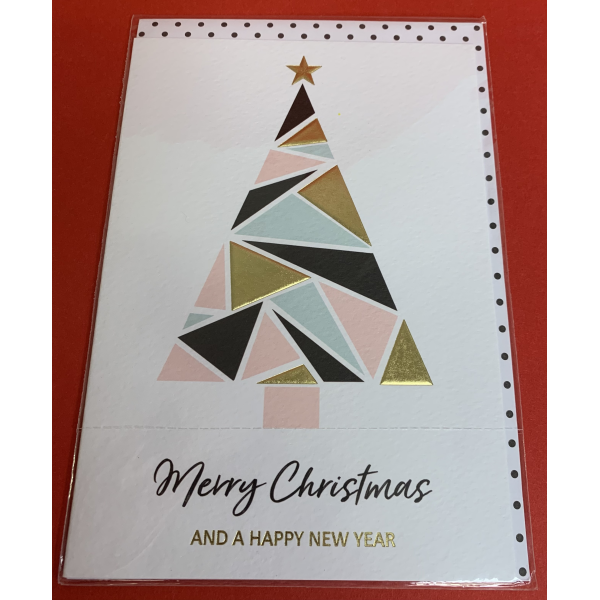 Weihnachten Pastell Collection Glückwunschkarte mit Briefumschlag quer "Merry Christmas"