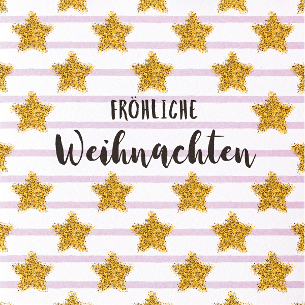 Weihnachten Pastel Collection Quadratische Glückwunschkarte mit Umschlag Sterne fröhliche Weihnachten