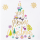 Weihnachten Pastel Collection Quadratische Glückwunschkarte mit Umschlag A very Merry Christmas
