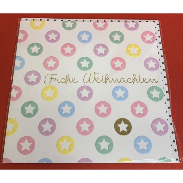 A Serie Pastell Collection Glückwunschkarte mit Briefumschlag Frohe Weihnachten