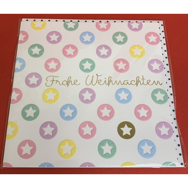 A Serie Pastell Collection Glückwunschkarte mit Briefumschlag Frohe Weihnachten