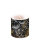 Kerze klein – Candle small – Format: Ø 7,5 cm x 9 cm – Brenndauer: 35 Std. - 1 Kerze pro Packung - Luxury Leaves Black – Luxus Blätter schwarz